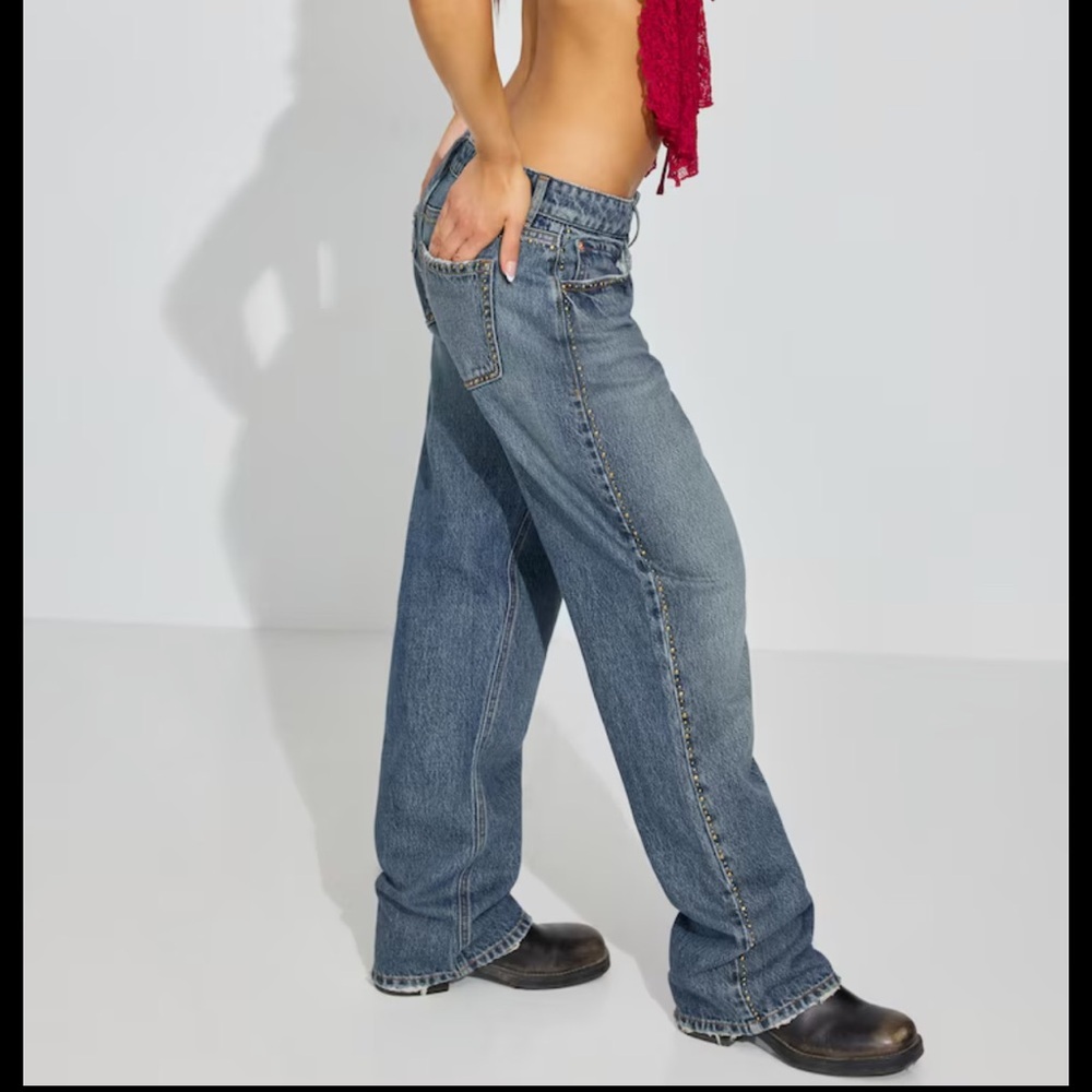 Garage Blue Straight Leg Women's Jeans